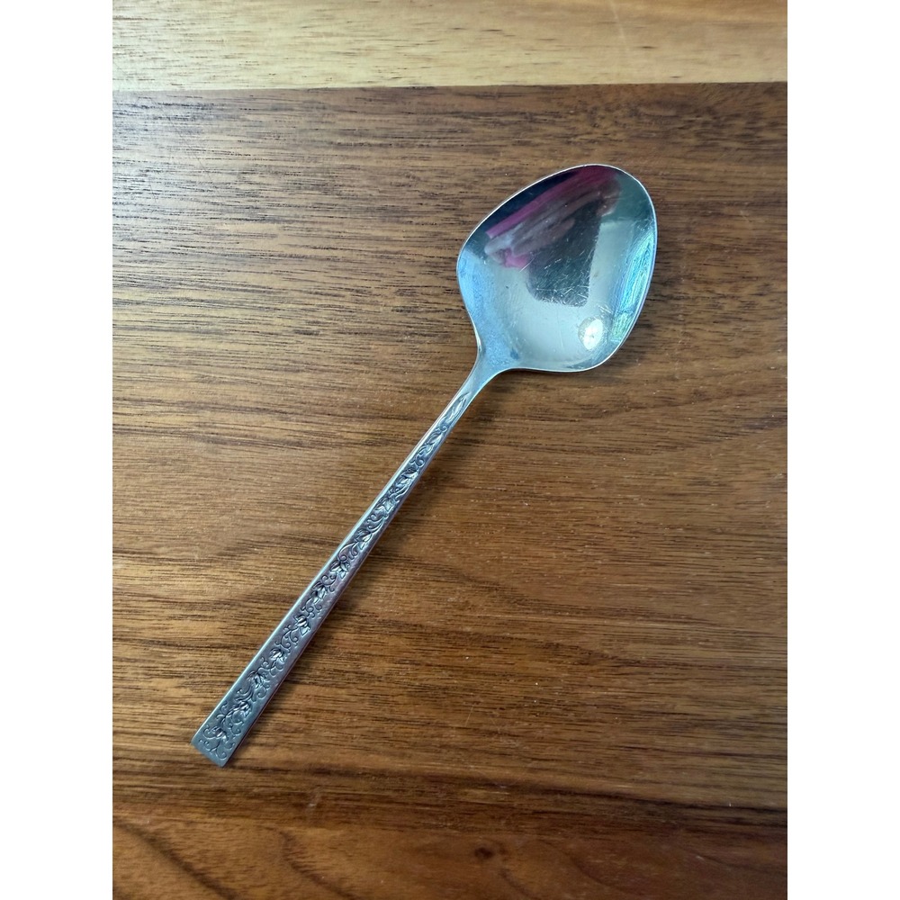VTG 1847 Rogers Bros Sugar Spoon 5 7/8 in Silver Lace Flatware Silverplate